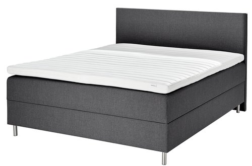 Boxspring 180x200 GOLD C25 opbergruimte grijs-28