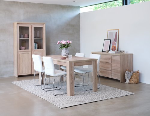 HASLUND D160 hrast + 4 HAMMEL bijela