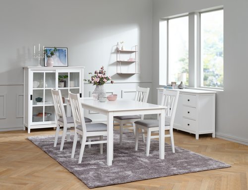 Sideboard NORDBY 2 doors 3 drw white