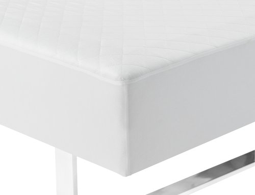 Quilted Mattress Protector MATHILDA Super King white