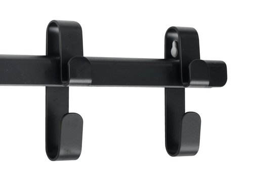 Coat rack GALSTED 5 hooks black