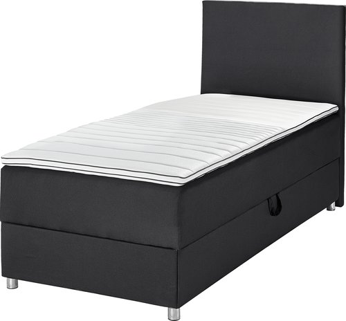 Κρεβάτι τύπου continental 90x200 PLUS C40 αποθηκ. Μαύρο-07