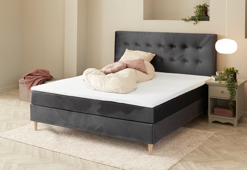 Κρεβάτι τύπου continental 160x200cm BASIC C10 Γκρι-34