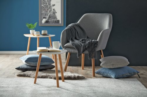 Cadeirão KLAMPENBORG cinzento