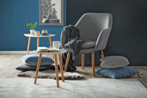 Cadeirão KLAMPENBORG cinzento