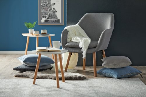 Cadeirão KLAMPENBORG cinzento