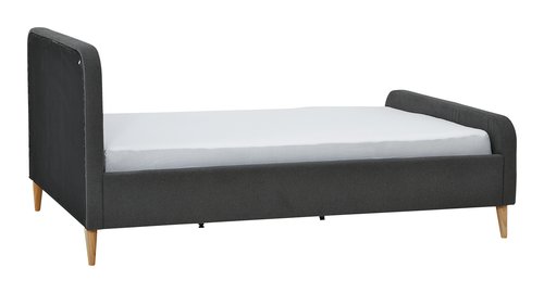 Estrutura de cama EGEDAL 180x200 antrac