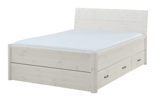 Bettgestell Lyngby 140x200 Weiss Danisches Bettenlager