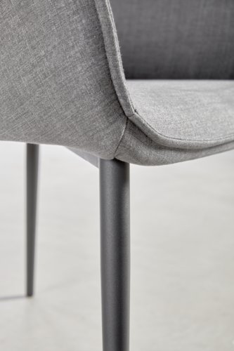 Chaise SABRO tissu gris/noir