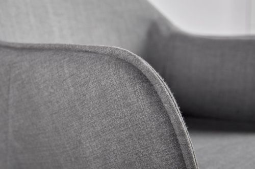 Sandalye SABRO gri kumaş/siyah