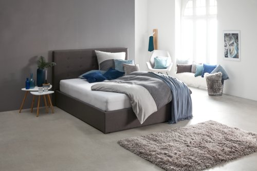 Mesa apoio TAPS 55x55 branco/bambu