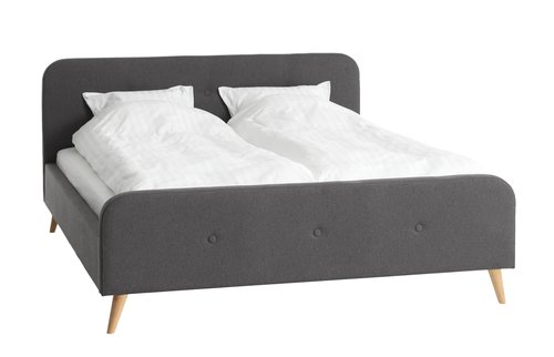 Estrutura de cama EGEDAL 180x200 antrac