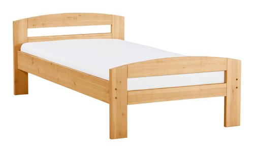 Massivholzbett THEO 100x200cm Natur Lackiert Produktbild-Vorschau 3
