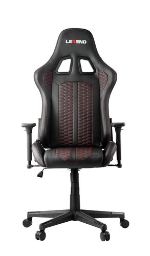 Καρέκλα gaming NIBE μαύρη δερματίνη/κόκκινο