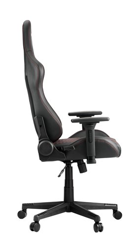 Krzesło gamingowe NIBE czarny/czerwony skóra ekologiczna