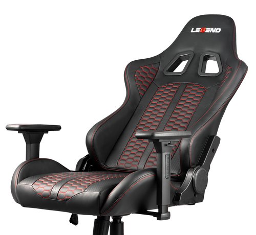 Scaun gaming NIBE negru/roșu