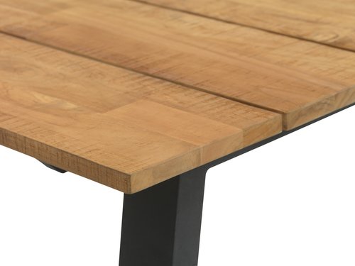 BARSMARK H210 asztal teakfa + 4 ILDERHUSE szék natúr