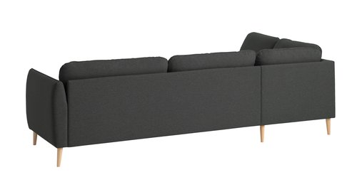 Sofa AARHUS open-end venstrevendt mørkegrå