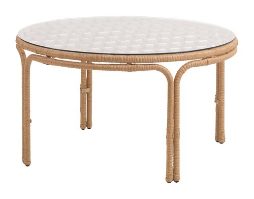 Loungetisch JENNUM Ø80xH44 natur | JYSK