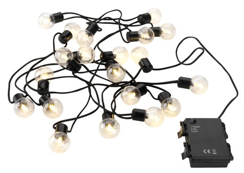 LED string lights GULIRISK L380cm w/20 LED clear