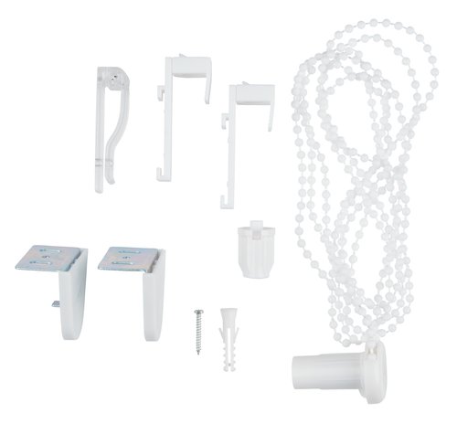 Système chaîne perles pour store enrouleur blanc