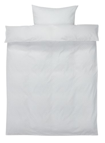 Parure de lit DANA 140x200 blanc