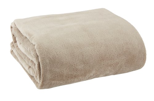 Pledd DRAGEHODE 140x200 fleece taupe