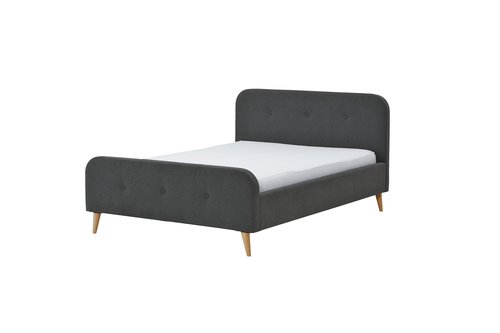 Estrutura de cama EGEDAL 180x200 antrac