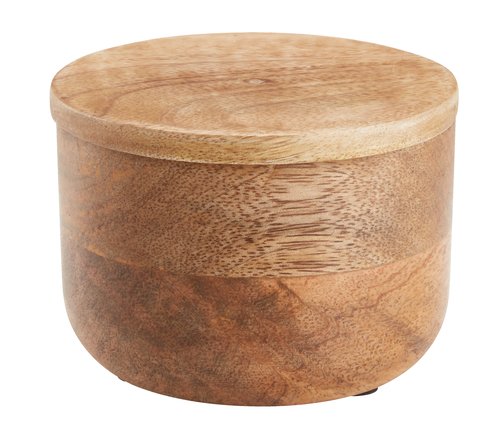 Úložná nádoba ARDALA Ø10xV7 cm mangové drevo