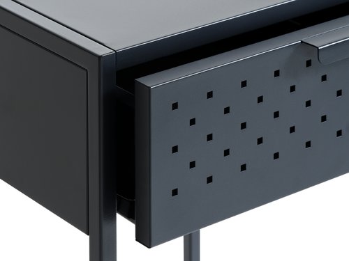 Bedside table VIRUM 1 drawer black
