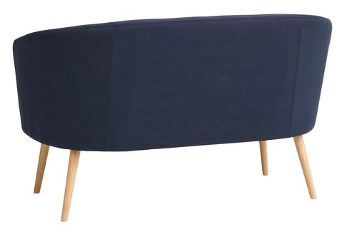 Sofa GISTRUP 2-seter mørk blå stoff