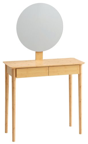 Bamboo deals table mirror