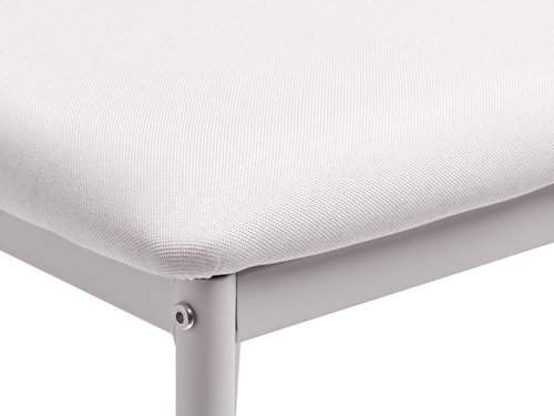 Jedálenská stolička TRUSTRUP svetlopieskový poťah/biela