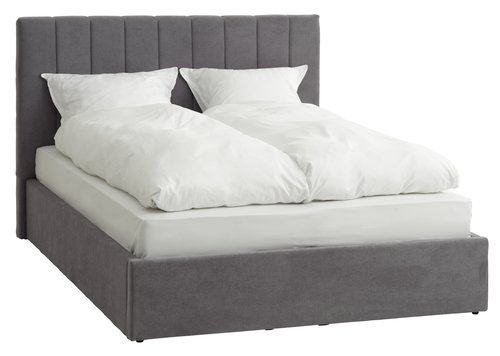 Ліжко AGERFELD 160x200см т.сірий