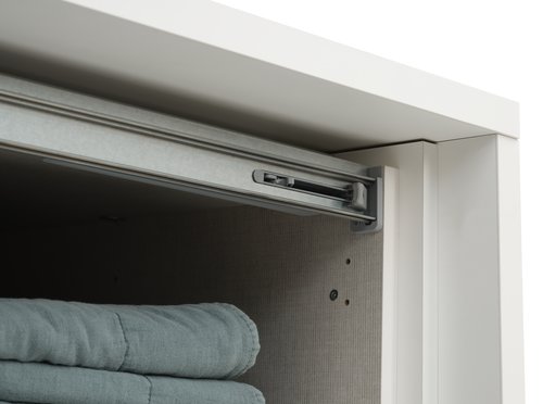 Armadio SALTOV 150 +cornice+acc. bianco