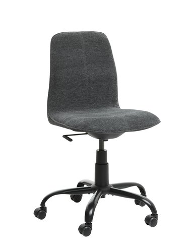 Krzesło biurowe SEJET niskie ciemnoszary