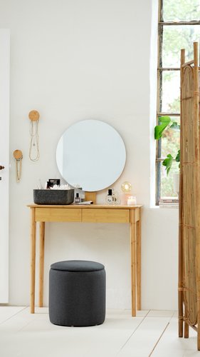 Măsuță toaletă SAKSILD cu oglindă bambus