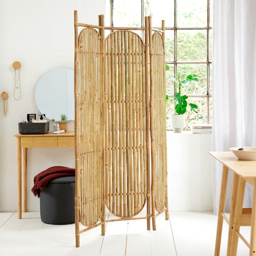 Dressing table SAKSILD w/mirror bamboo