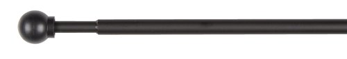 Gordijnstang BATALDEN Ø10mm 80-145 cm zwart