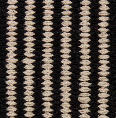 Teppe HOSTA 65x140 striper svart/beige