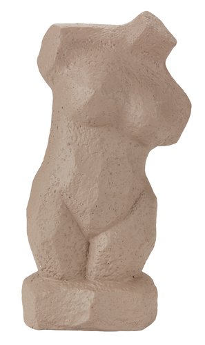 Skulptur LAUE B9xL12xH25cm grau