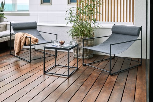 Beistelltisch OLDHUSE B45xL45xH45 schwarz JYSK