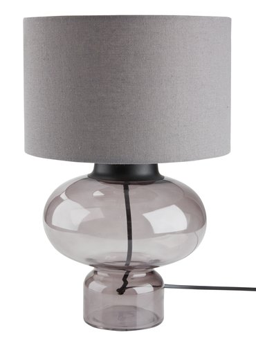 Stolová lampa EDMUND Ø25xV35 cm sivá