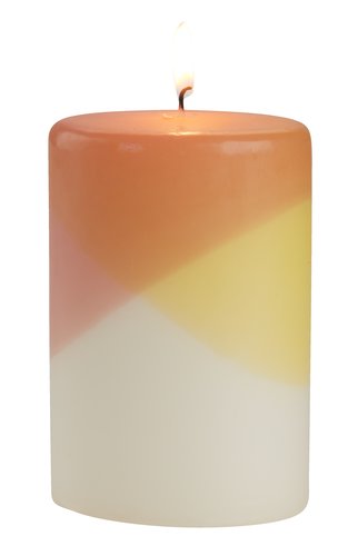 Svíce VEGAR V12 cm žlutá/bílá