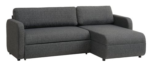 Schlafsofa Chaiselongue JETSMARK grau