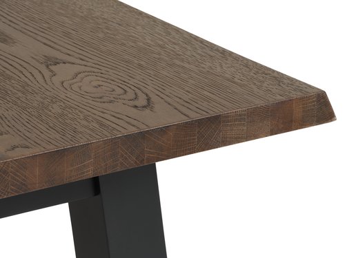 Jedálenský stôl SKOVLUNDE 90x160 tmavý dub