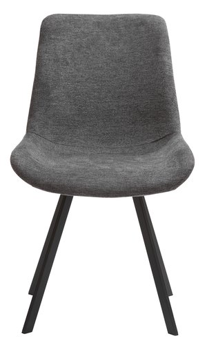 Jedálenská stolička HYGUM otočná sivá/čierna
