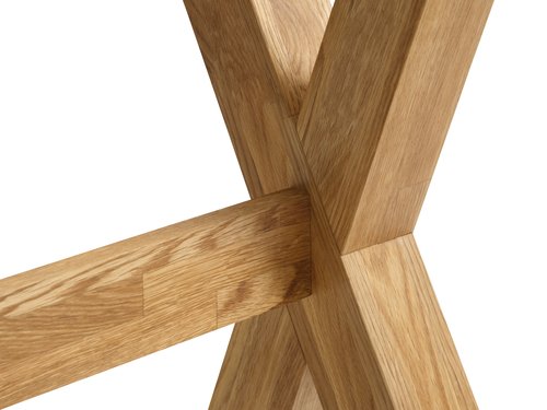 Bar table AGERBY 70x120 glass/oak | JYSK