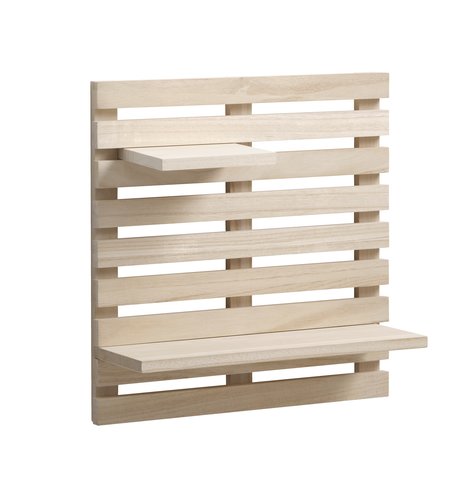 Wall shelf KETTINGE 2 shelves natural