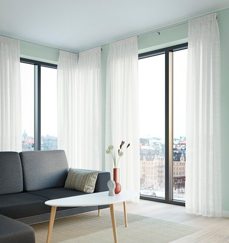 Curtain ABRAUR 1x140x300 off-white | JYSK